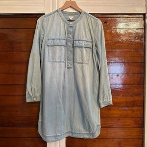J.Crew Long Sleeve Denim Dress
